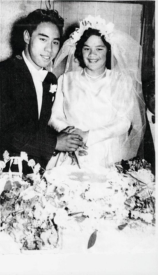 Wedding photo of our grandparents Teraiti and Koringo Joe
